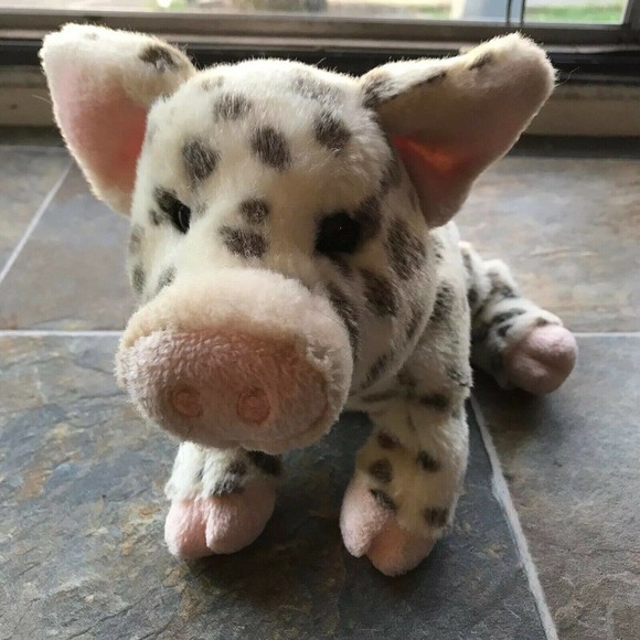 Douglas Cuddle Toys Pauline the Spotted Pig #1890 Stuffed Animal Toy Vintage Kid - Picture 1 of 7